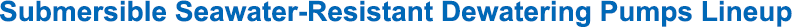 Submersible Seawater-Resistant Dewatering Pumps Lineup